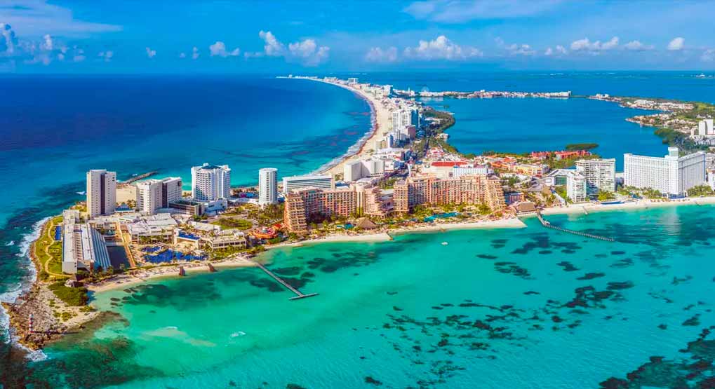 Playa Del Carmen em Cancun para passar a Virada de Ano.
