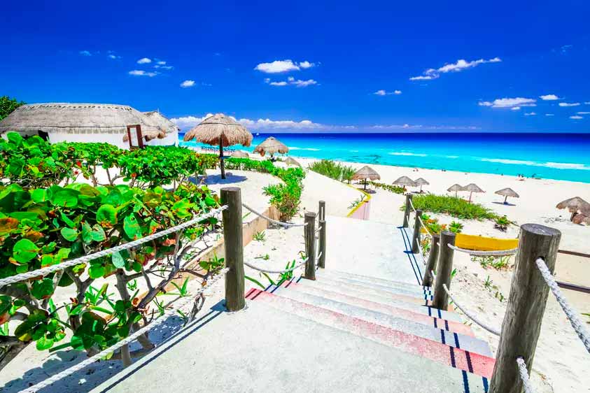 Praia Punta Cancún para passar o ano novo no México