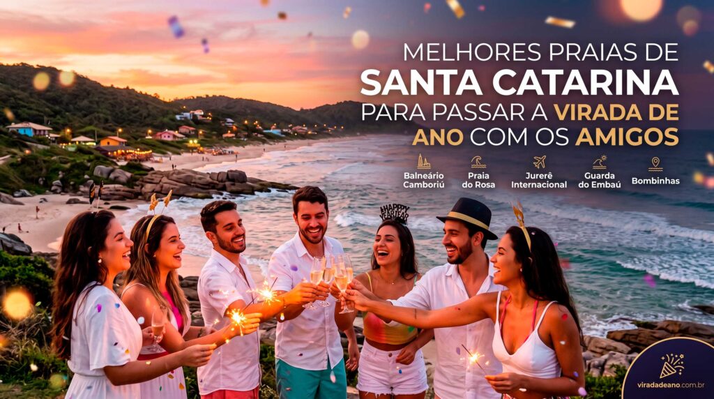 Melhores Praias de Santa Catarina para Passar a Virada de Ano com os Amigos