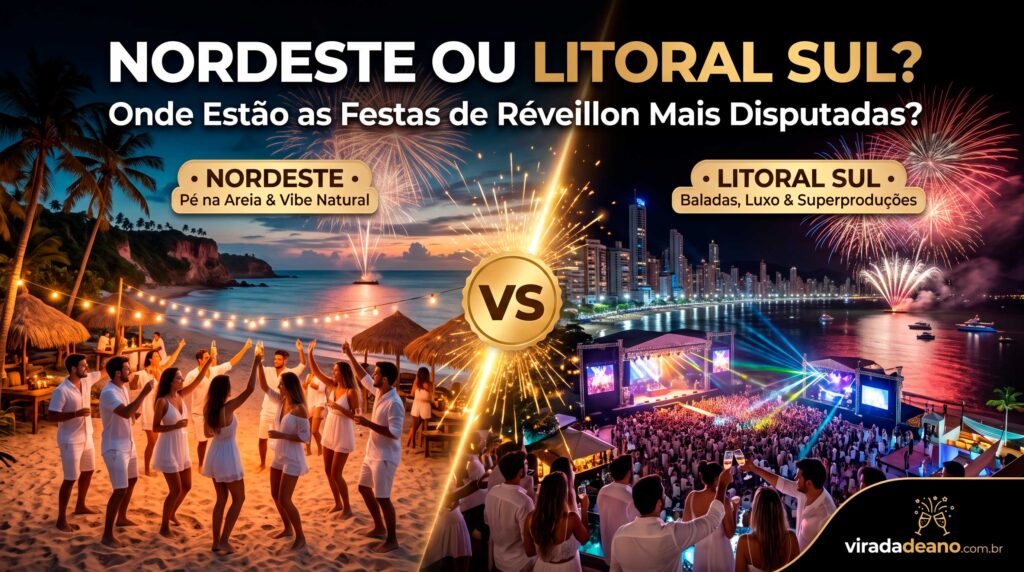 Nordeste ou Litoral Sul? Onde Estão as Festas de Réveillon Mais Disputadas do País